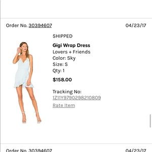 Light blue ruffle mini wrap dress